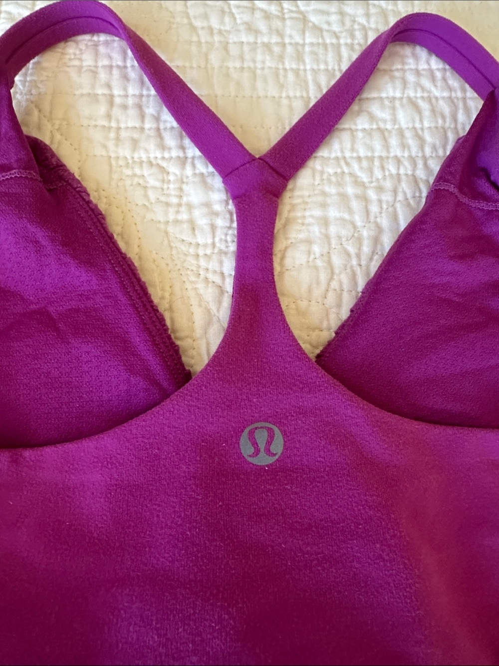 Lululemon raspberry Ruched Racerback Tank Top - Picture 2 of 3